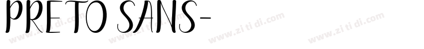 Preto Sans字体转换